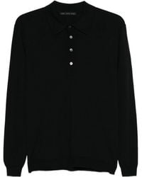 Low Brand - Long-Sleeve Button Polo Shirt - Lyst