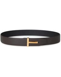Tom Ford - T-Shaped Double-Sided Leather Belt - Lyst