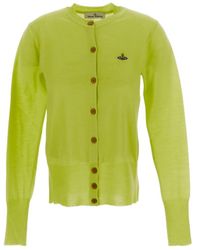 Vivienne Westwood - Orb Embroidered Knitted Cardigan - Lyst