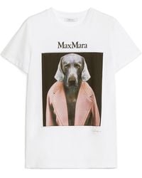 Max Mara - Cipria Graphic Printed Crewneck T-Shirt - Lyst