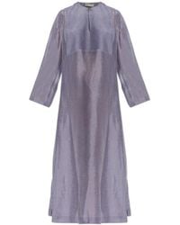 Tory Burch - Pleated Bib Caftan Dress - Lyst