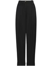 Ganni - Solid Color Tapered Dress Pants - Lyst