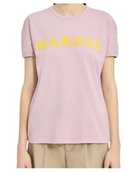 MM6 by Maison Margiela - Logo Printed Crewneck T-Shirt - Lyst