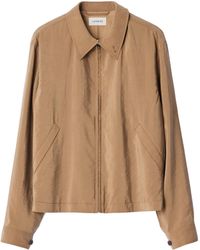 Lemaire - Crinkled-Texture Zipped Jacket - Lyst