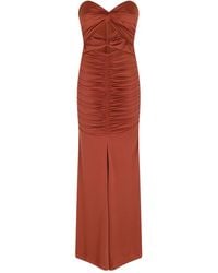 Essentiel Antwerp - Jeremi Ruched Strapless Dress - Lyst