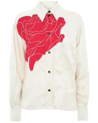 Victoria Beckham - Floral Print Shirt - Lyst
