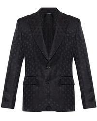 Dolce & Gabbana - Silk Blazer With Monogram - Lyst