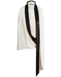 Alberta Ferretti - Draped Scarf Detail Top - Lyst