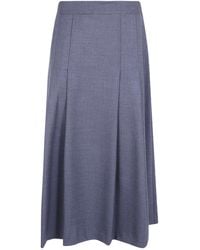 Antonelli - Petrarca Pleated Maxi Skirt - Lyst