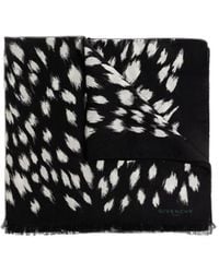 Givenchy - Polka Dot Printed Frayed Edge Scarf - Lyst