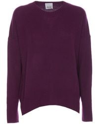 Allude - Long Sleeved Crewneck Knitted Jumper - Lyst