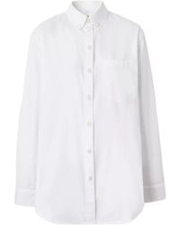 Burberry - Button-Down Collar Cotton Poplin Shirt - Lyst