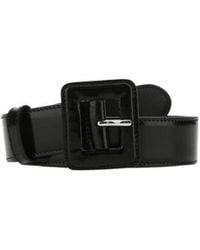 Prada - Wide Patent Leather Belt - Lyst