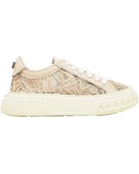 Casadei - Off Road Chantilly Lace Low-Top Sneakers - Lyst