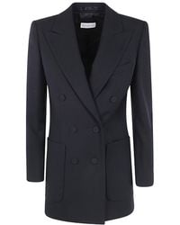 Dries Van Noten - Double-Breasted Long-Sleeved Jacket - Lyst