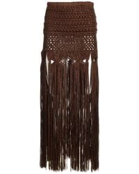 Alanui - Ray Of Light Knitted Skirt - Lyst