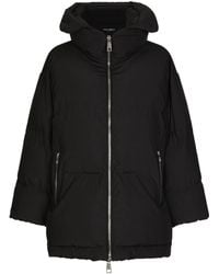 Dolce & Gabbana - Oversized Zip-Up Puffer Jacket - Lyst