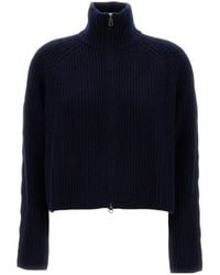 Lisa Yang - High-Neck Zip Cardigan - Lyst