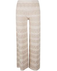 D.exterior - Knitted-Lace Trousers - Lyst