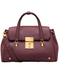 Thom Browne - Small Bolton Pebbled Leather Tote Bag - Lyst