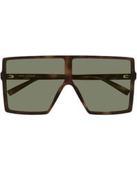 Saint Laurent - Eyewear Oversized Frame Sunglasses - Lyst