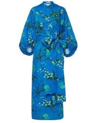 Erdem - Floral Cotton And Linen Midi Dress - Lyst