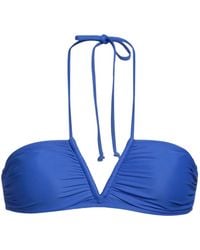 Ganni - Minimalist Bikini Top - Lyst