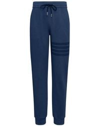 Thom Browne - Solid Loopback Overdyed-Bar Sweatpants - Lyst