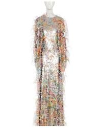 Valentino - Sequin Embellished Crewneck Dress - Lyst