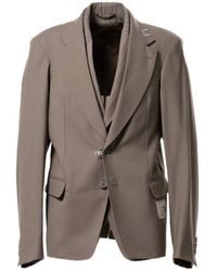 Maison Mihara Yasuhiro - Front Layered Jacket - Lyst