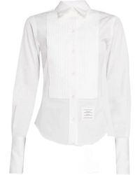 Thom Browne - Pleated-Bib Buttoned Shirt - Lyst