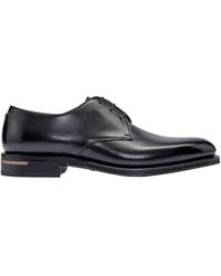 BOSS - Solid Color Loafers - Lyst