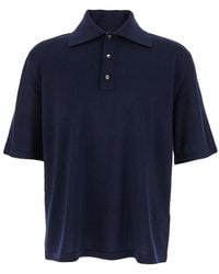 Bottega Veneta - Polo Shirt With Classic Collar And Front Button Closure - Lyst