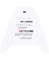 we11done - Bullet Screen Printed Hooded Sweater - Lyst
