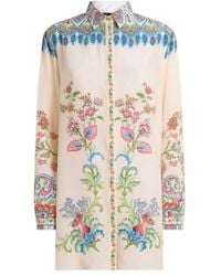Etro - Pattern-Printed Long-Sleeved Shirt - Lyst