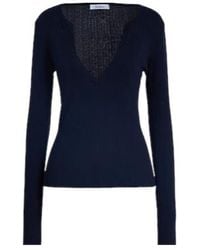 Max Mara - Solid Knit Sweater - Lyst