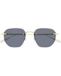 Montblanc - Eyewear Pilot Frame Sunglasses - Lyst
