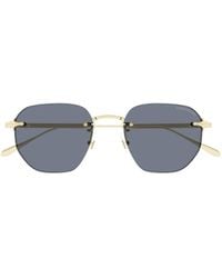 Montblanc - Eyewear Pilot Frame Sunglasses - Lyst