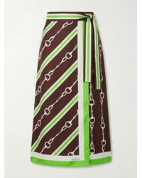Gucci - Horsebit-Print Silk Pareo - Lyst