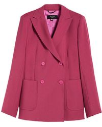 Weekend by Maxmara - Double-Breasted Long-Sleeved Blazer - Lyst