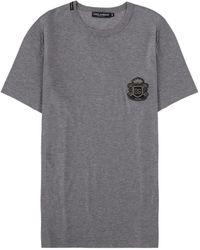 Dolce & Gabbana - Heraldic Patch Short-Sleeved T-Shirt - Lyst