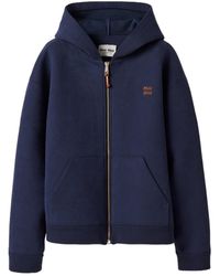 Miu Miu - Zip-Up Hooded Jacket - Lyst
