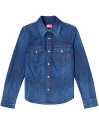 DIESEL - De-Waves Western Denim Shirt - Lyst