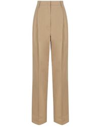 Prada - Pleated Tailored Trousers - Lyst