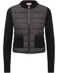 Moncler - Logo Patch Zip-Up Quilted Jacket - Lyst