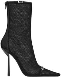 Saint Laurent - Oxalis Pointed Toe Boots - Lyst