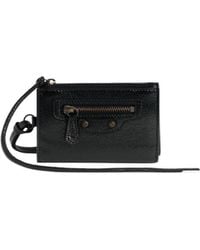 Balenciaga - Le City Trifold Wallet On Strap - Lyst