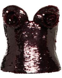 Magda Butrym - Sequined Bustier Top - Lyst