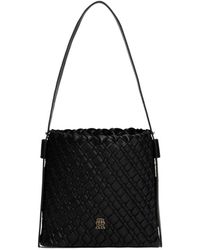 Tommy Hilfiger - Solid Color Shoulder Bag - Lyst
