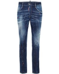 DSquared² - Medium Easy Wash Distressed Skater Jeans - Lyst